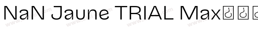 NaN Jaune TRIAL Max字体转换